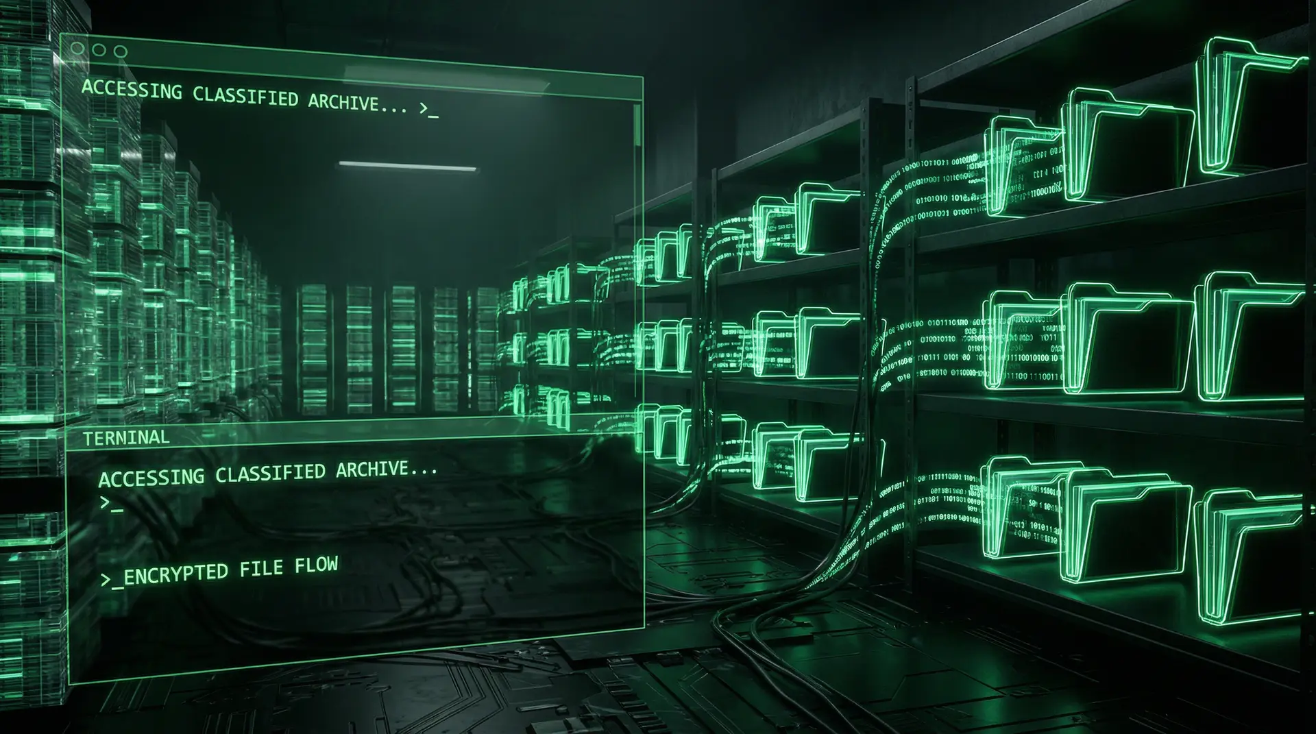 暗网禁区 加密档案存储系统